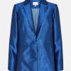 Blaue glänzige Anzug Blazer von Nümph bei Little Copenhagen