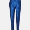 Blaue glänzige Anzug Hose von Nümph bei Little Copenhagen