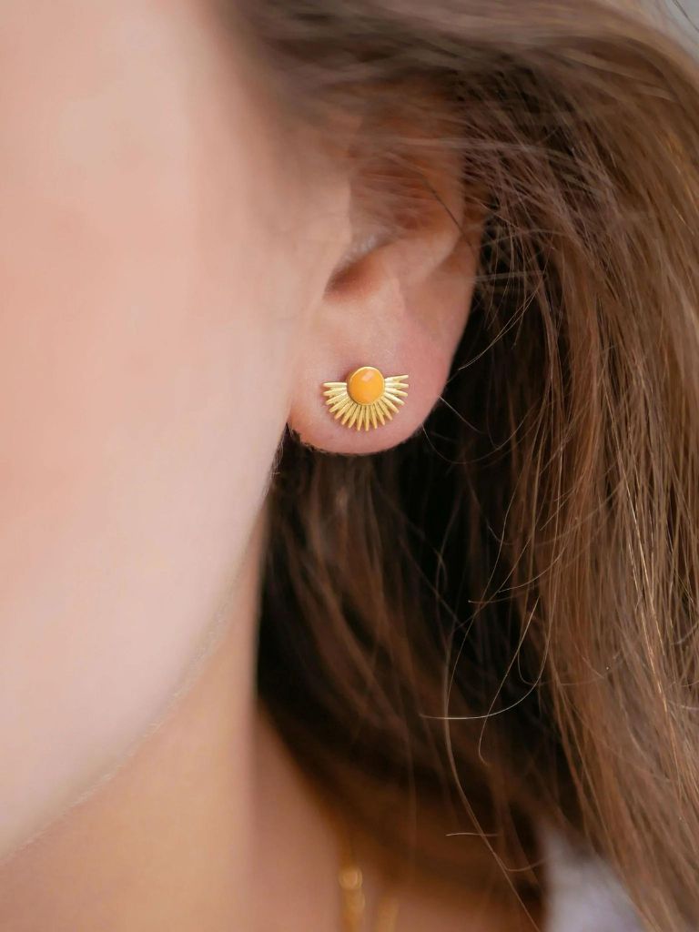 Ohrstecker - Stud Soleil, Clementine – Bild 3