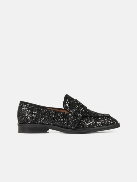 Loafer - Katrine, Black Glitter