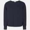 Klassische Bluse in Dunkelblau