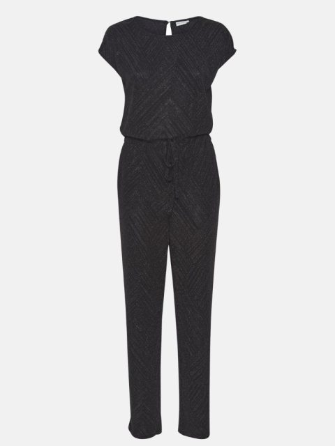 Schwarzer Glitzer Jumpsuit von der Marke Pulz.
