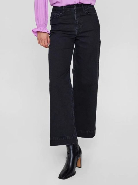 Jeans - Nuparis, Cropped, Black