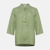 17661, Shirt, Linen - Dusty Mint 1