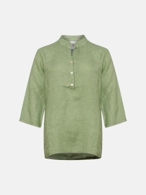 17661, Shirt, Linen - Dusty Mint 1
