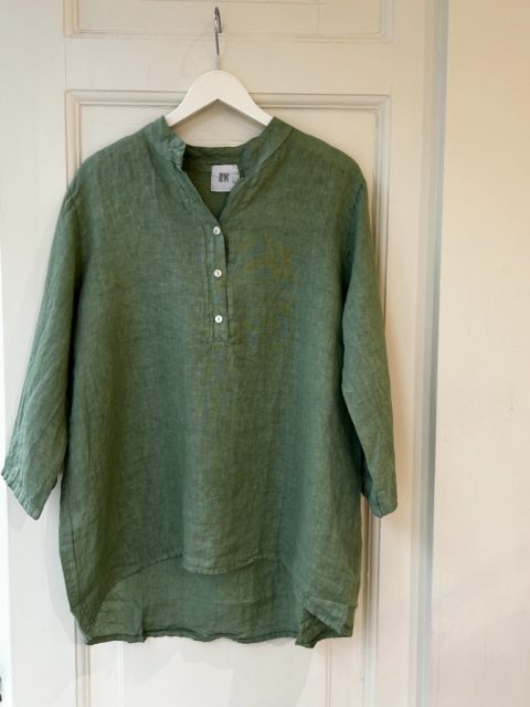 17661, Shirt, Linen - Dusty Mint 3