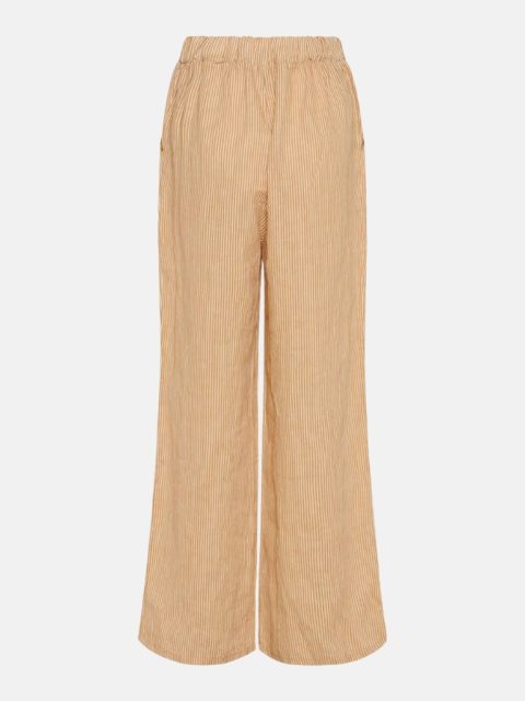 18870, Pants Stripe, Linen - New Camel Stripe 2