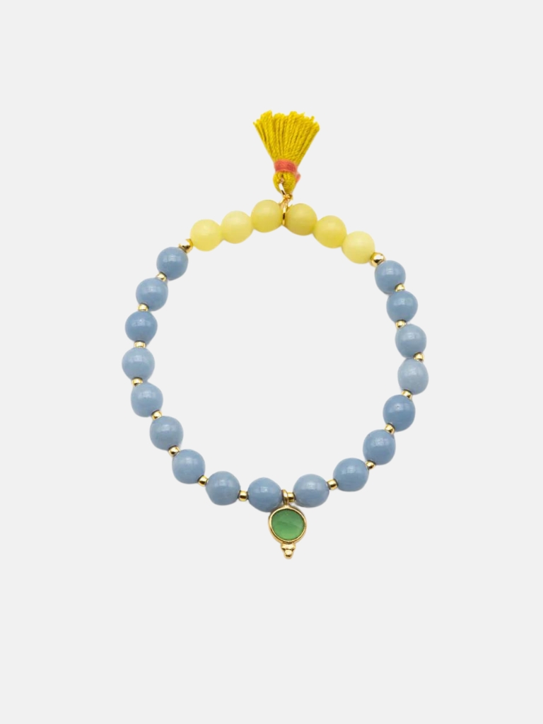 Armband - Mala Single, Lemon Blue
