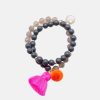 Armband - Mala Twin, Grey Pink 1