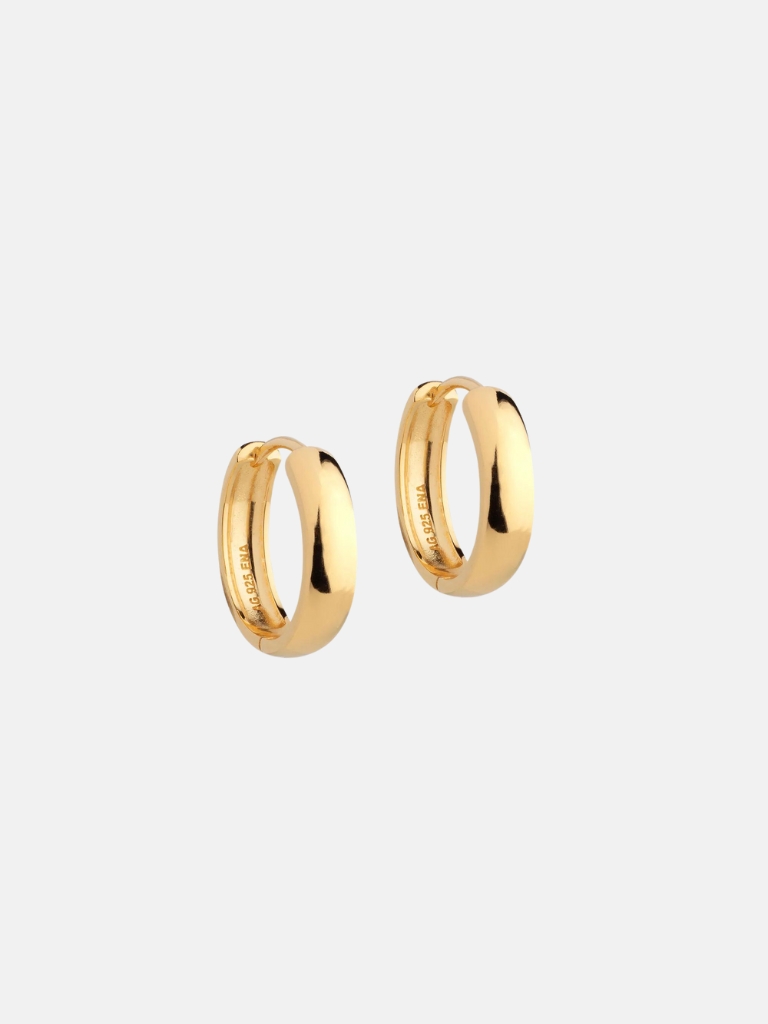 Ohrring -  Hoops, Classic Wide, Gold, 20 mm