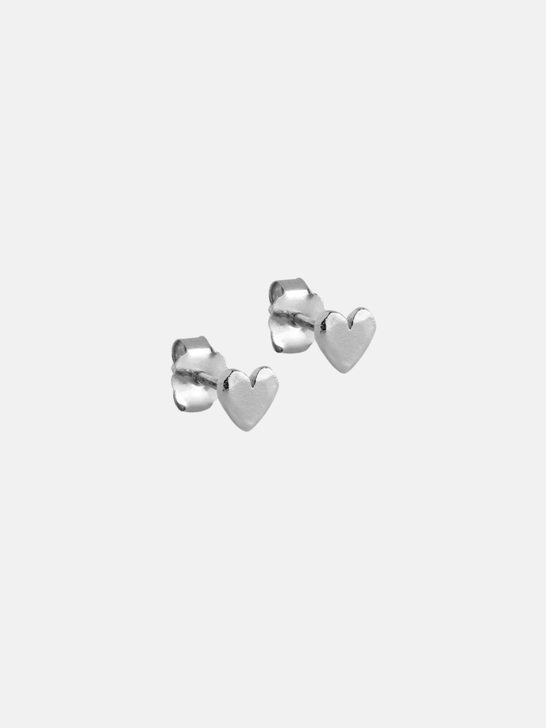 Ohrringe - Studs Heart, Silver