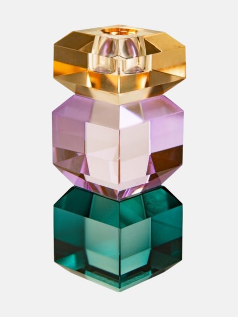 Kristallhalter, Pfirsich/Violett/Petrol