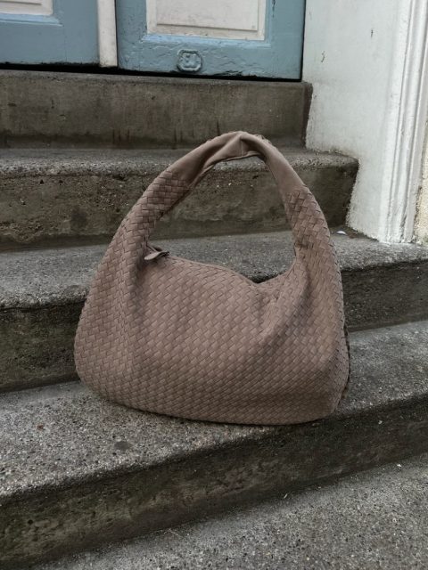 Tasche - Charlotte Faux Suede, Dark Brown
