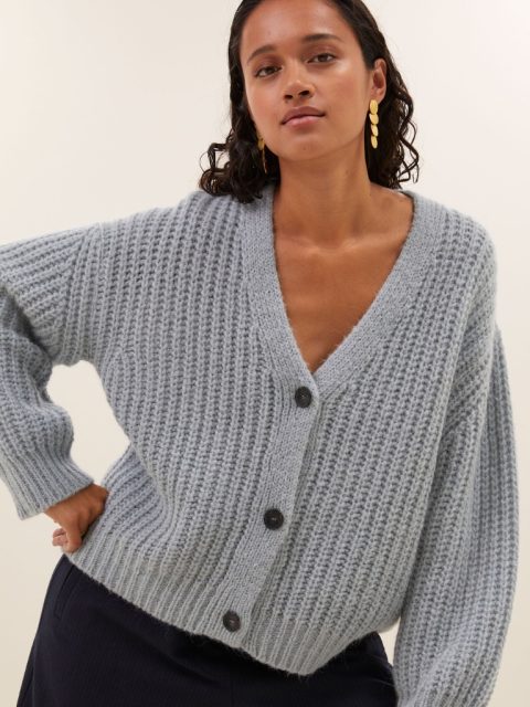 Alternative view of Cardigan - Bobbi, Steel Blue