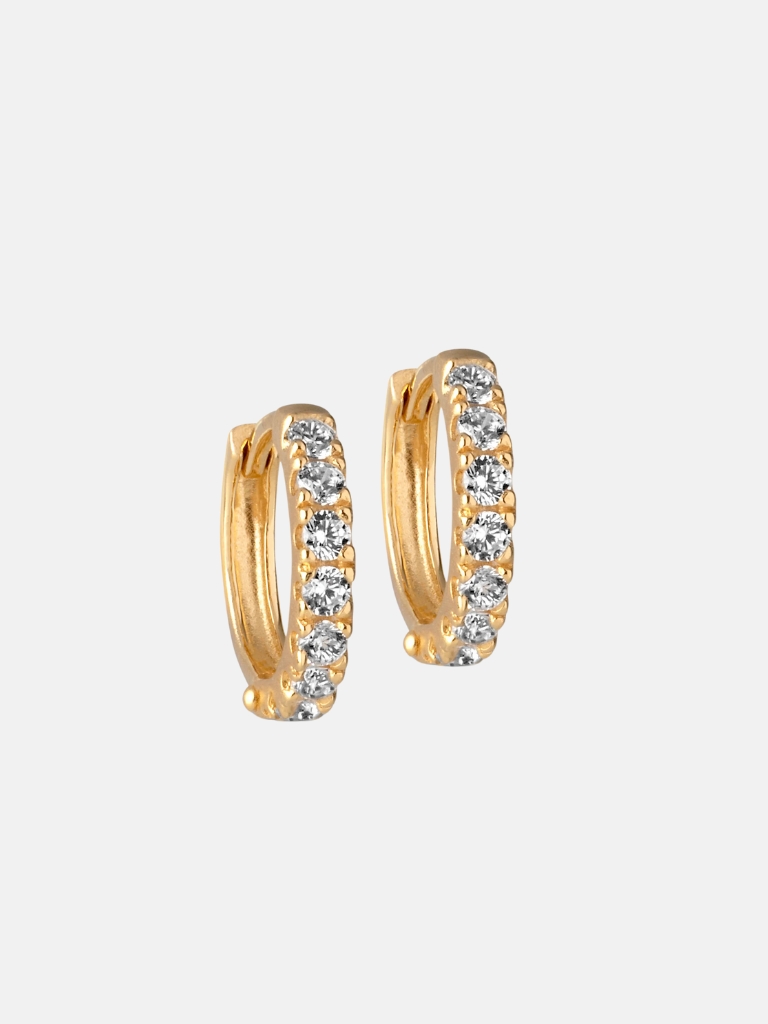 Ohrring - Flora Hoops 12.5mm, gold