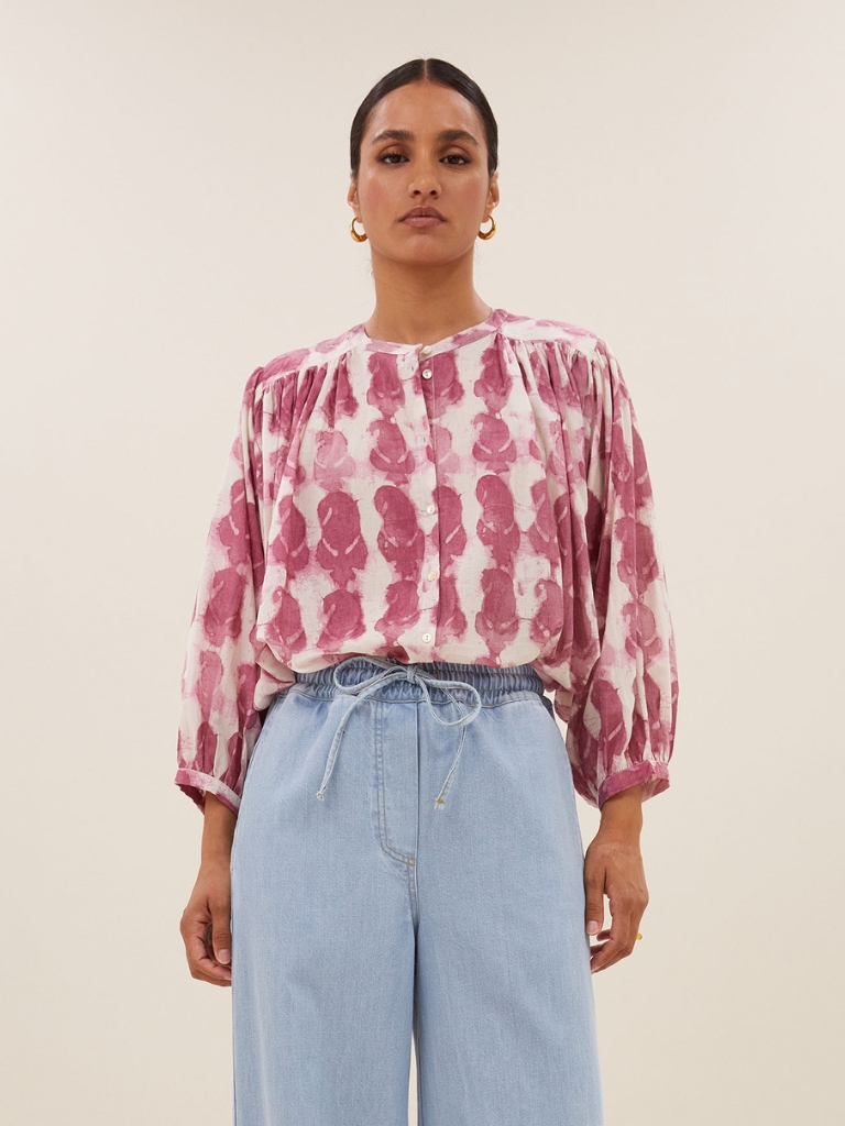 Bluse - Becky Merlot, Merlot Print – Bild 5