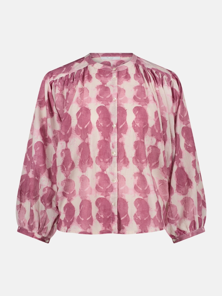 Bluse - Becky Merlot, Merlot Print