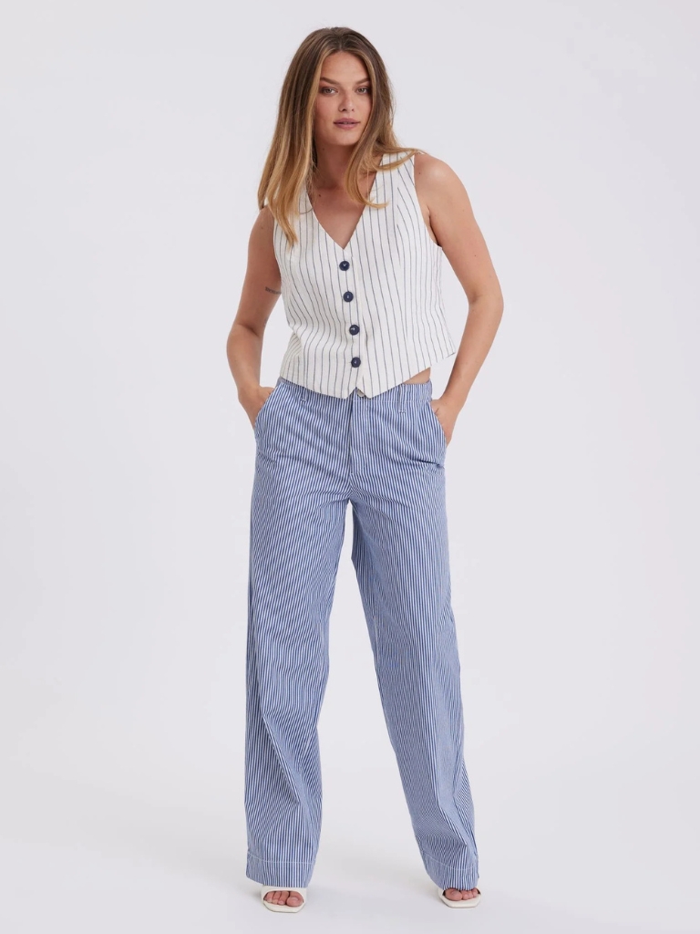 Hosen - Erica Regular, Blue Stripe