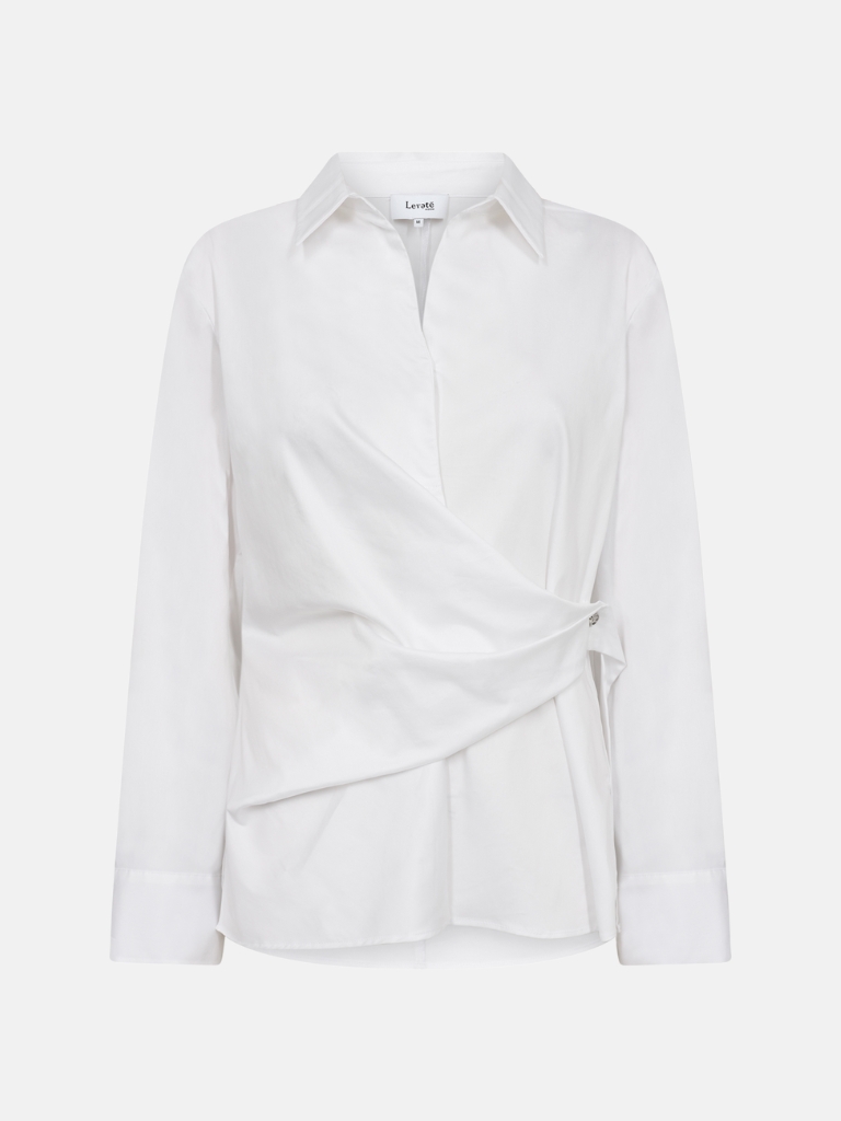 Bluse - LR Isla Solid 1, White – Bild 2