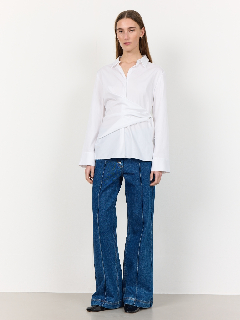 Bluse - LR Isla Solid 1, White – Bild 4