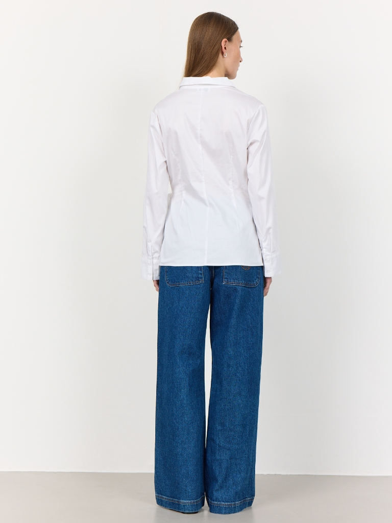 Bluse - LR Isla Solid 1, White – Bild 5