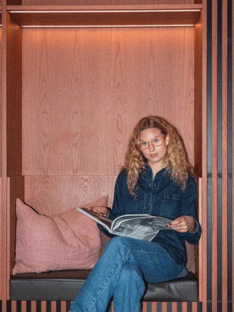 Brille - Reading Square, Coral