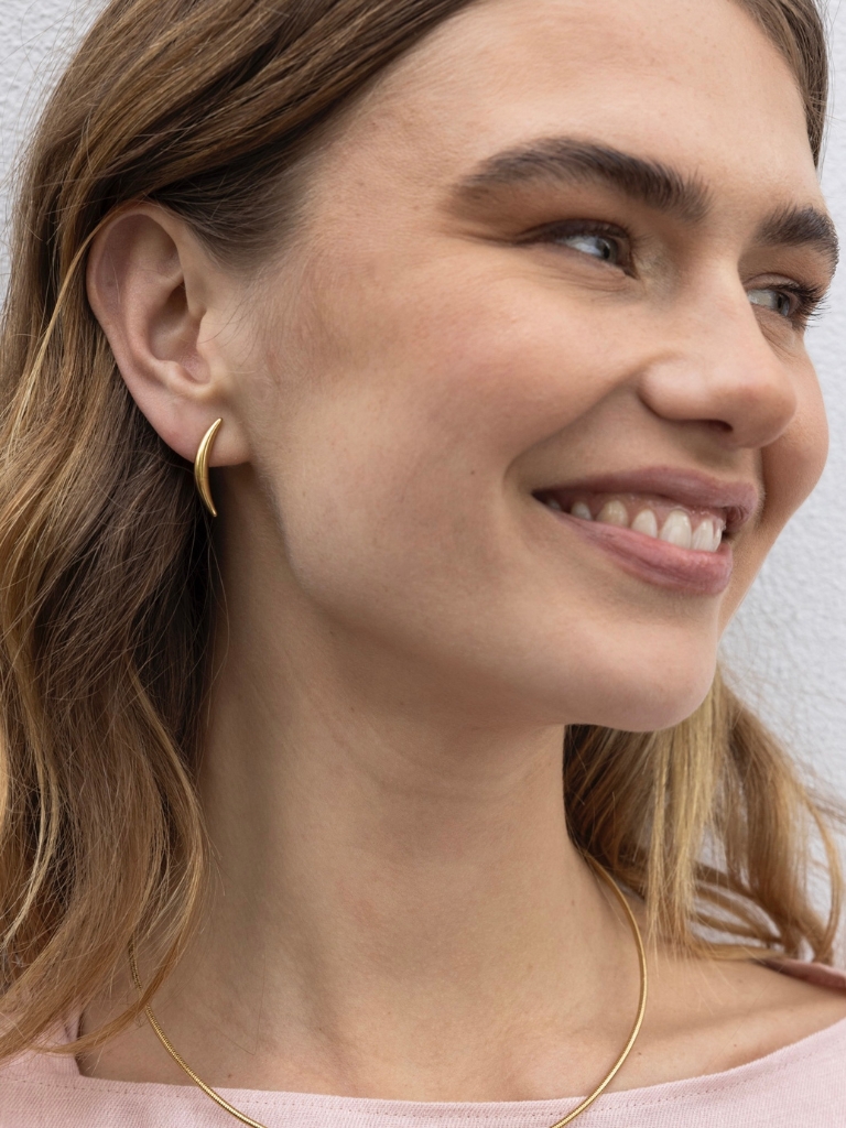Ohrring - Curved Studs (2.5cm)