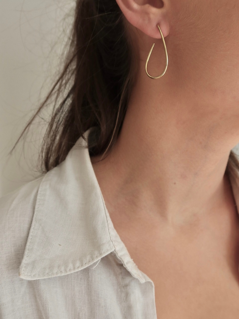 Ohrring - Fine Organic Studs (3.5cm) – Bild 3