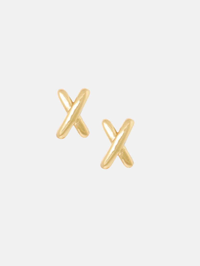 Ohrring - Goldplated Studs X