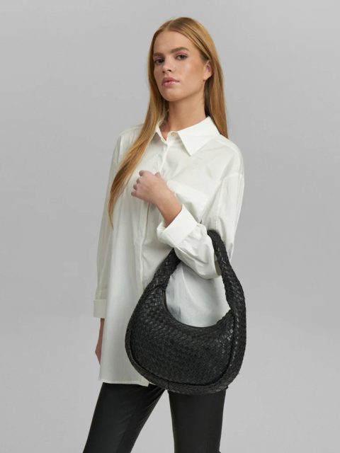 Alternative view of Schultertasche - Flechten, Black Nero