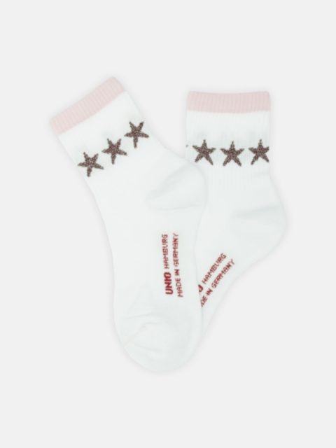 Socken - Mini Little Stars, Rose Bordeaux