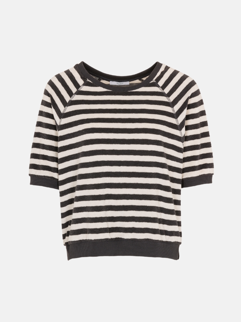 Top - Neva Slub Stripe, Jet Black