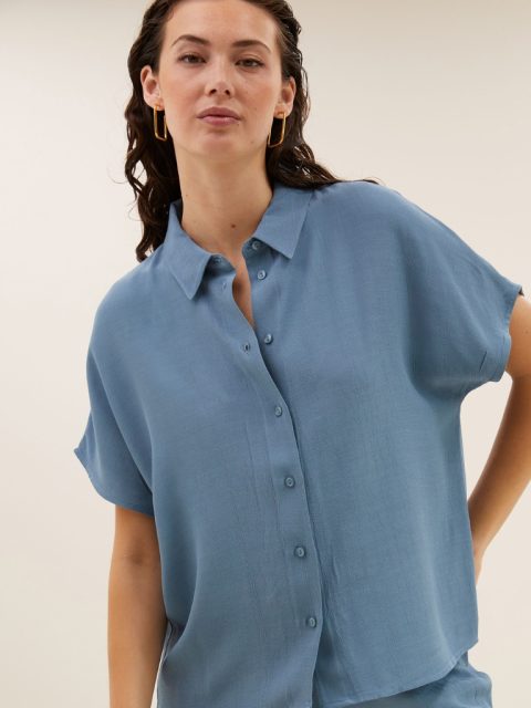Alternative view of Bluse - Karly Viscose, Blue Stone