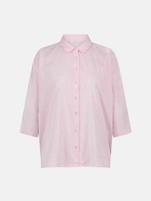 Bluse - Norel, Pink Pinstripe