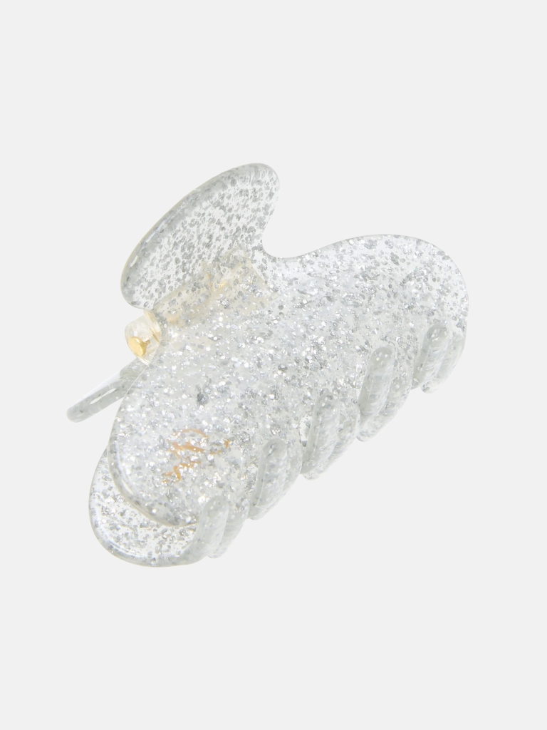 Haarspange - Petite Ace Claw, Silver Glitter