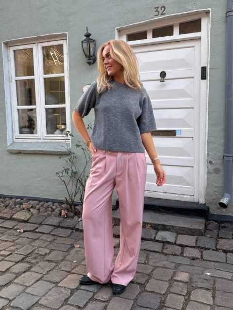 Alternative view of Hose - Nora, dusty pink