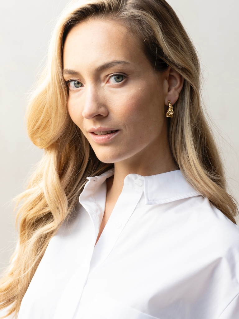 Ohrringe - Hammered Organic Studs (2.8cm) – Bild 3