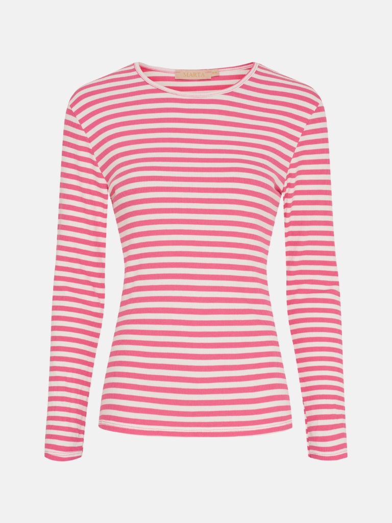 Shirt - MdcJosiane LS, Cardinale/Greggio
