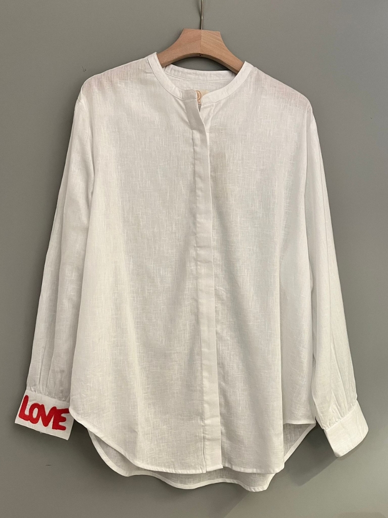 Blusen - Love, Paper White