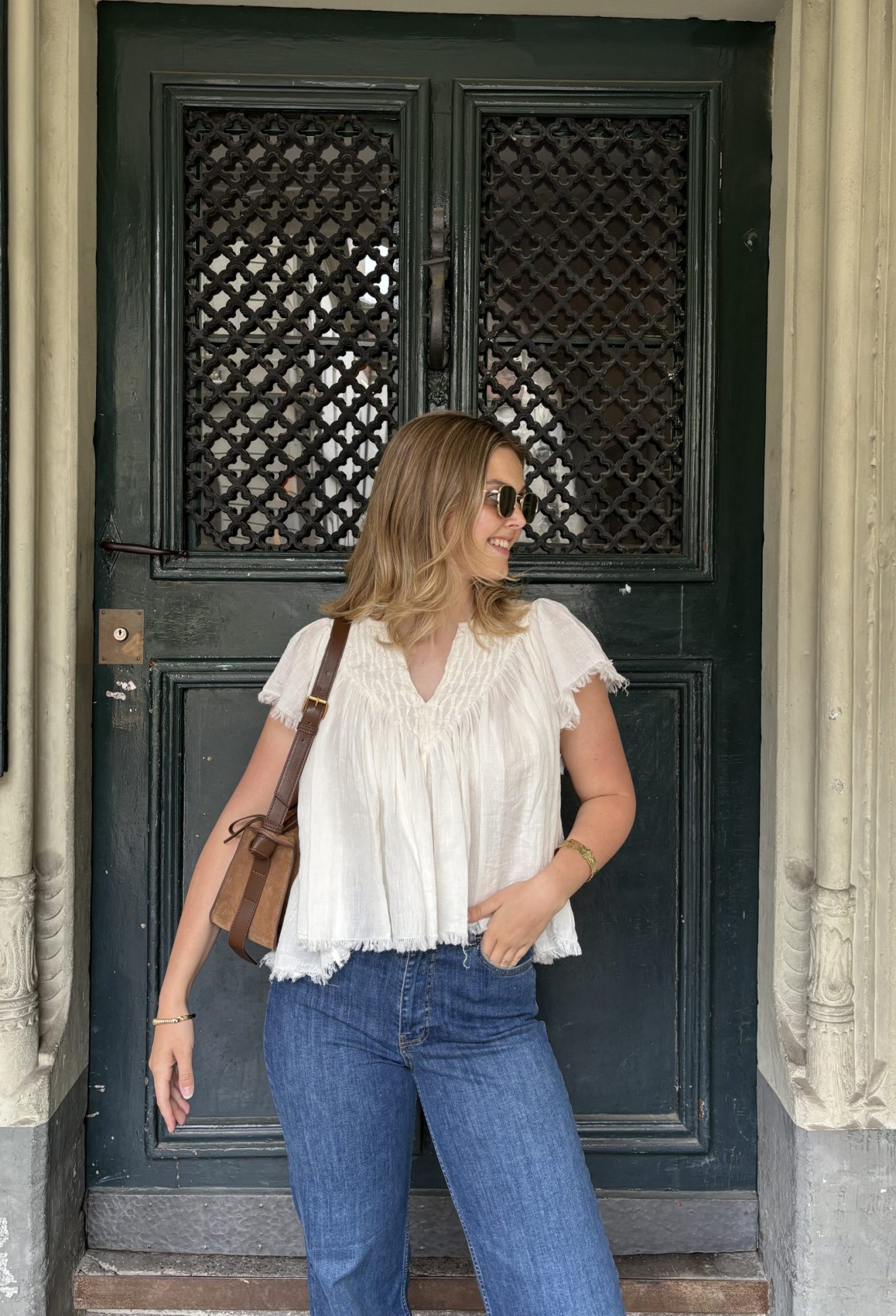 Always Right – White Blouse & Jeans