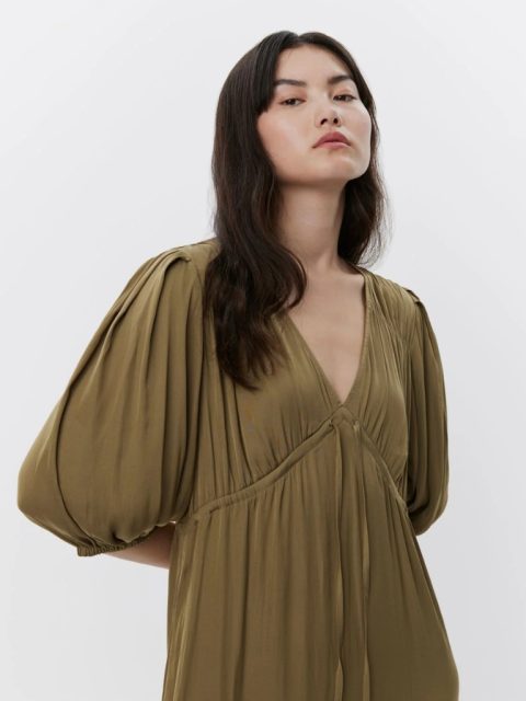 Kleid - Lizettesw, Olive Leaf