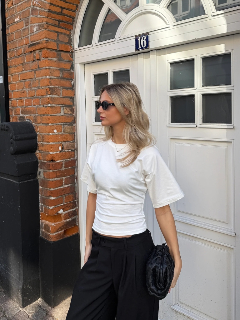 Shirt - Klara Waisted, White