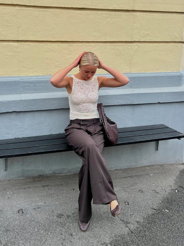 Top - Fenna Lace, Off White