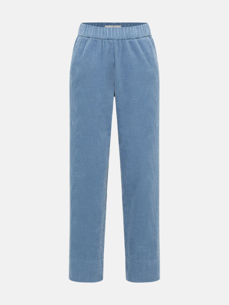 Hosen - Kord Hose mit Gummizug, Light Vintage Blue