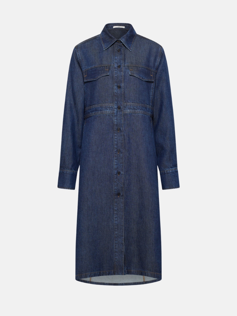Kleid - Jeans Kleid, Dark Blue Denim