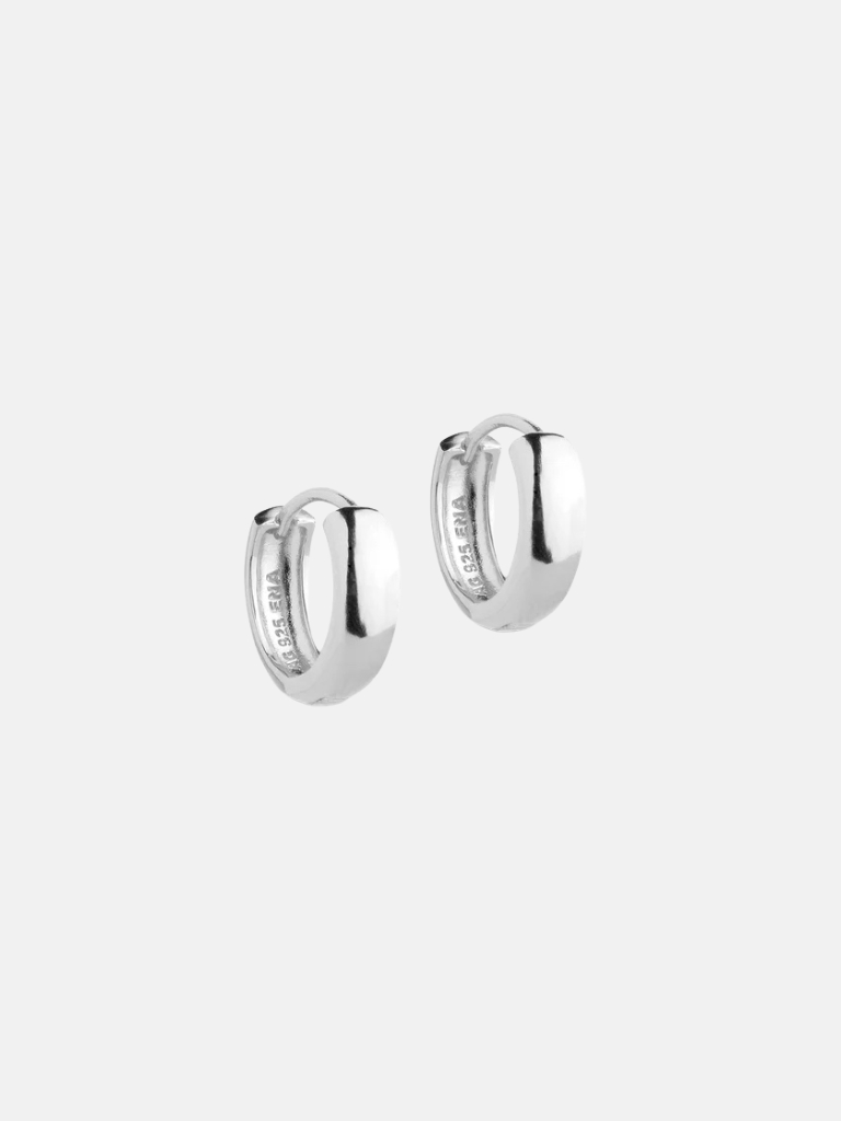 Ohrringe - Hoops, Classic Wide, 15 mm, Silber