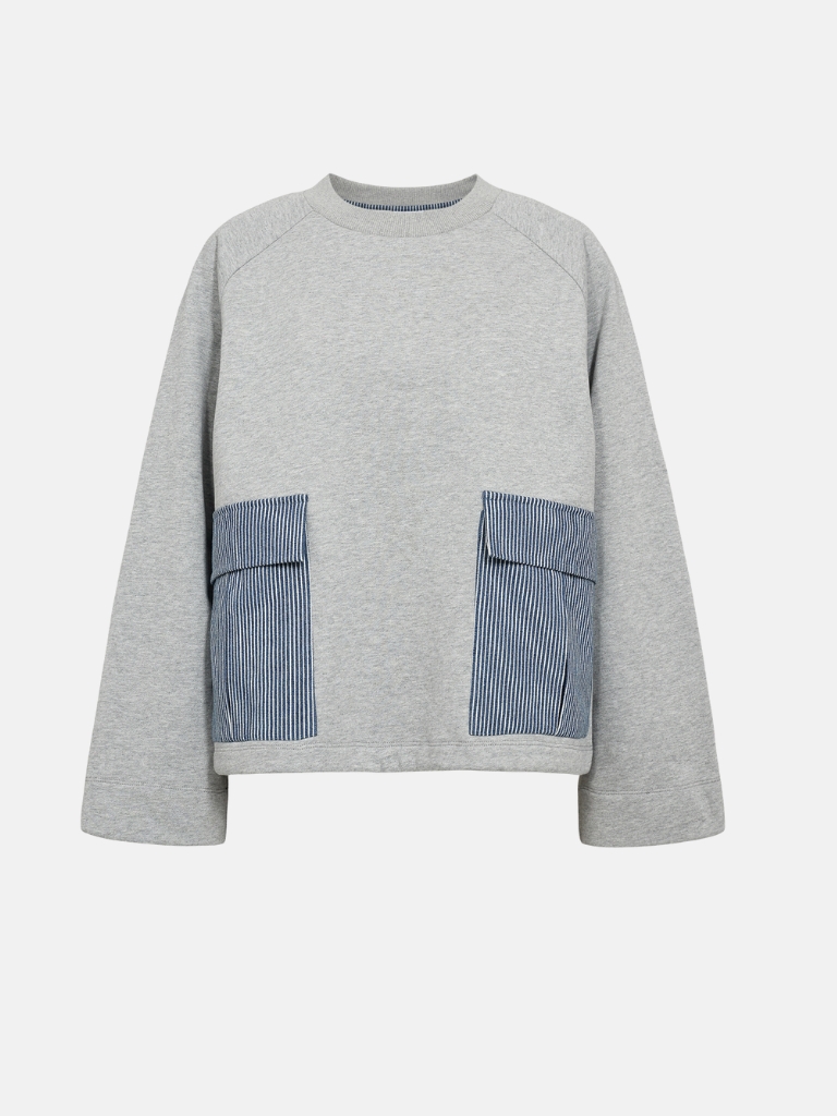 Pullover - Nuzhelly, Medium Grey Melange