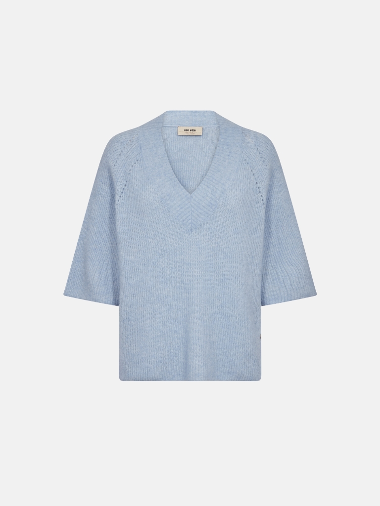Strick - MMTaci V-Neck, Cashmere Blue