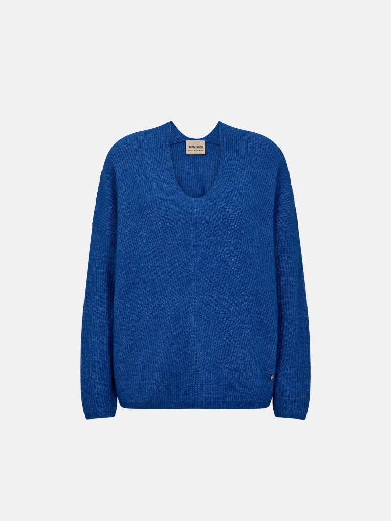 Strick - MMThora V-Neck, Blue Lolite
