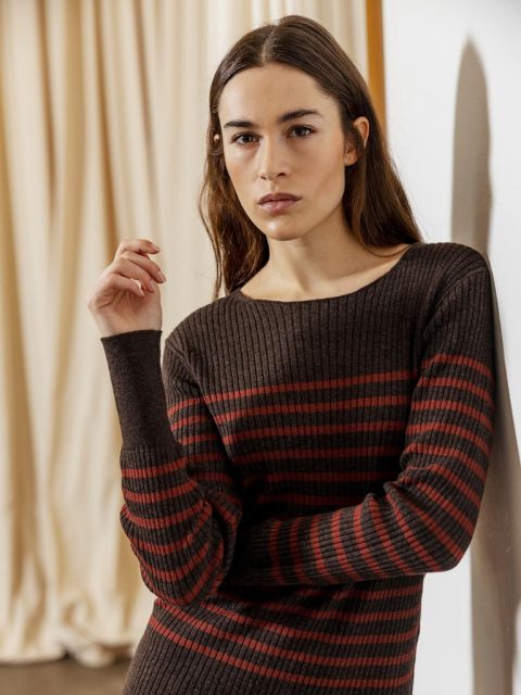 Pullover - Sabra, Coffee / Burgundy